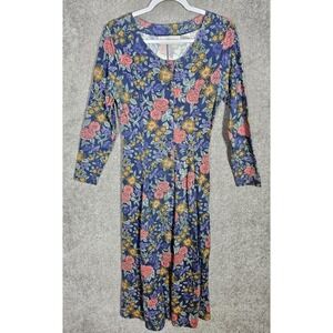 Vintage Button Front Floral Maxi Dress Womens Size‎ Small Cottagecore Prairie